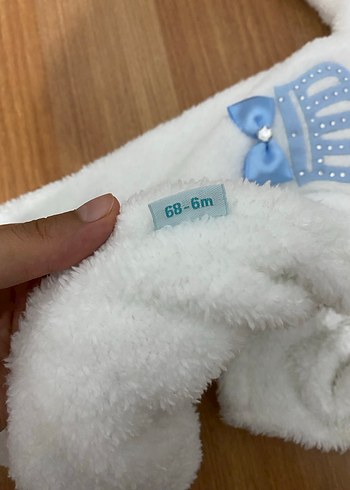 3 Ay Beden Erkek Bebek Peluş Tulum