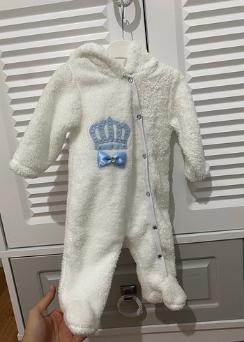 Erkek Bebek Peluş Tulum