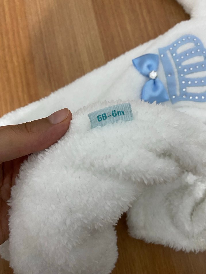 Erkek Bebek Peluş Tulum - Görsel 4