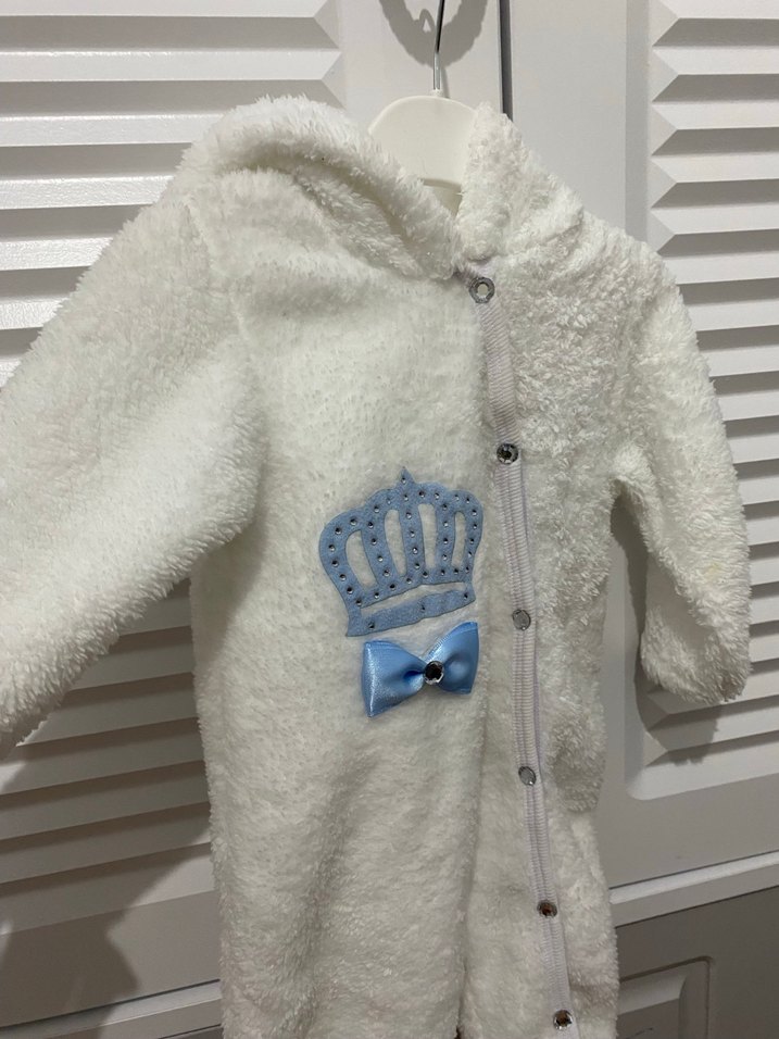 Erkek Bebek Peluş Tulum - Görsel 2