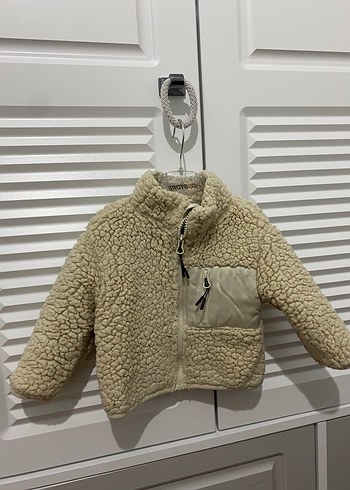 Unısex bebek peluş mont