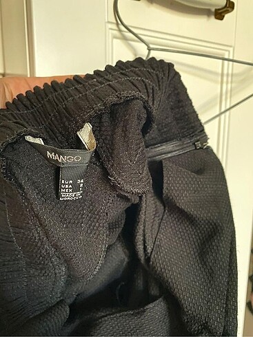 36 Beden siyah Renk Siyah Mango Pantolon
