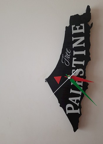 Diğer Filistin Haritası Duvar Saati