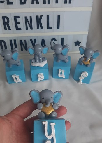 Pembe Bloklu Unicorn Figürleri isimlik - Görsel 8