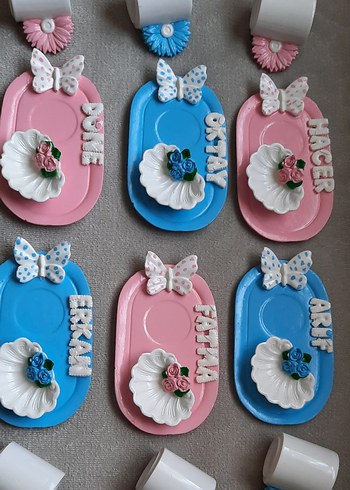 Renkli Bohem El Yapımı Dekoratif Tabaklar - Görsel 8