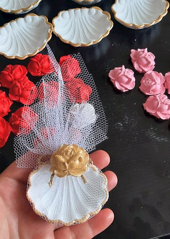 Dantel Detaylı Vintage Gelin Aksesuarları hediyelik - Görsel 6