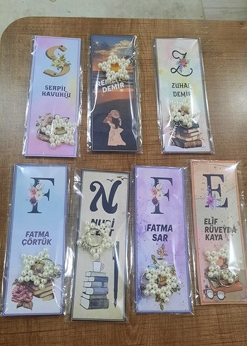 isme özel Kitap Ayracı ve Anahtarlık - Görsel 5