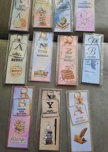 isme özel Kitap Ayracı ve Anahtarlık - Görsel 8