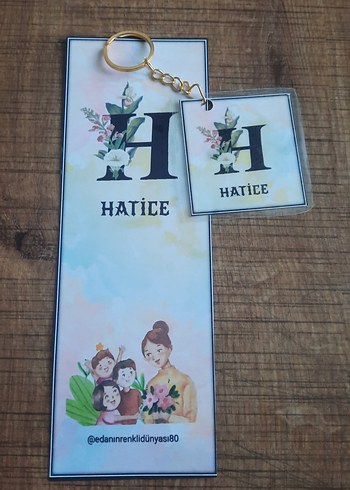 isme özel Kitap Ayracı ve Anahtarlık - Görsel 16