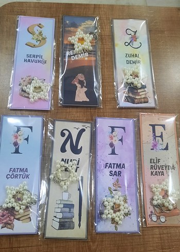 isme özel Kitap Ayracı ve Anahtarlık - Görsel 4