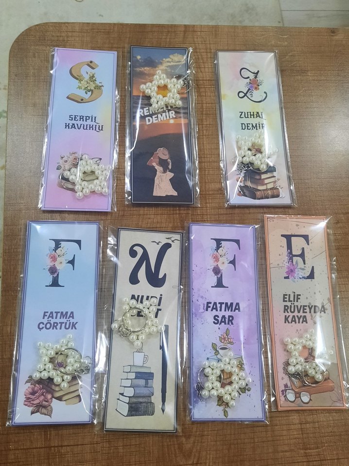 isme özel Kitap Ayracı ve Anahtarlık - Görsel 5