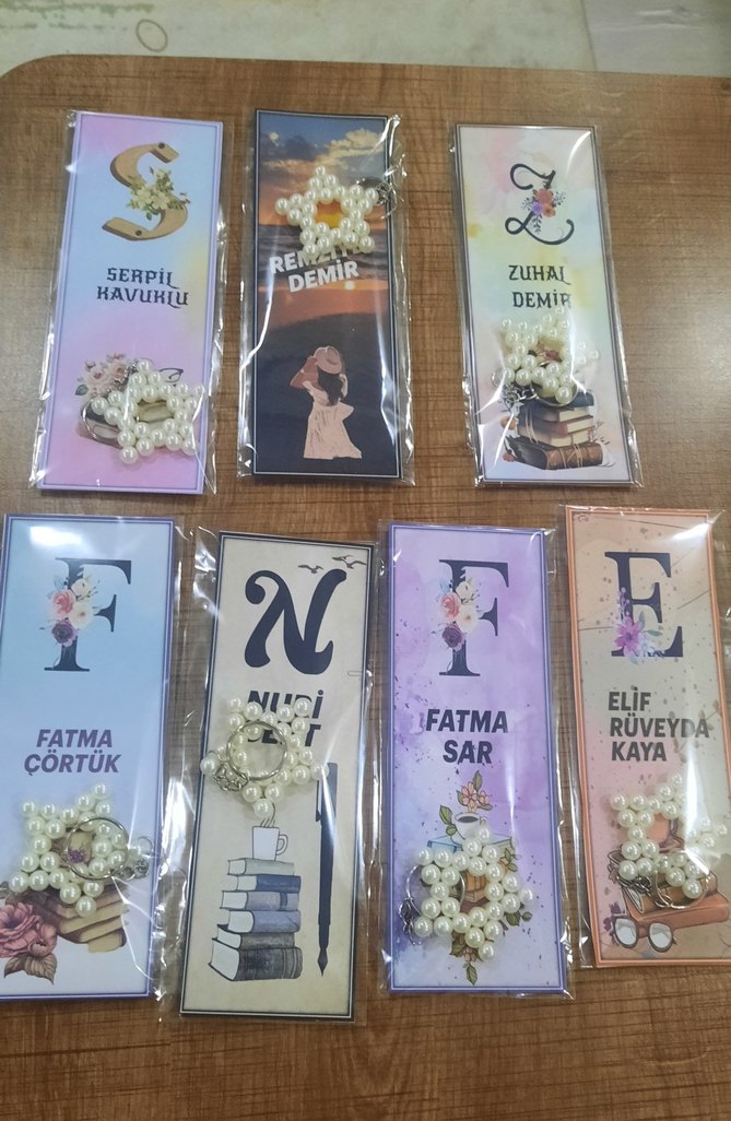 isme özel Kitap Ayracı ve Anahtarlık - Görsel 4