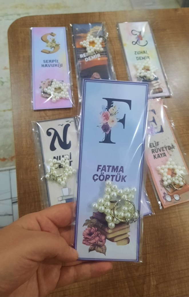 isme özel Kitap Ayracı ve Anahtarlık - Görsel 3