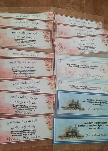 Dini Temalı Teşekkür Kartları Seti - Görsel 3