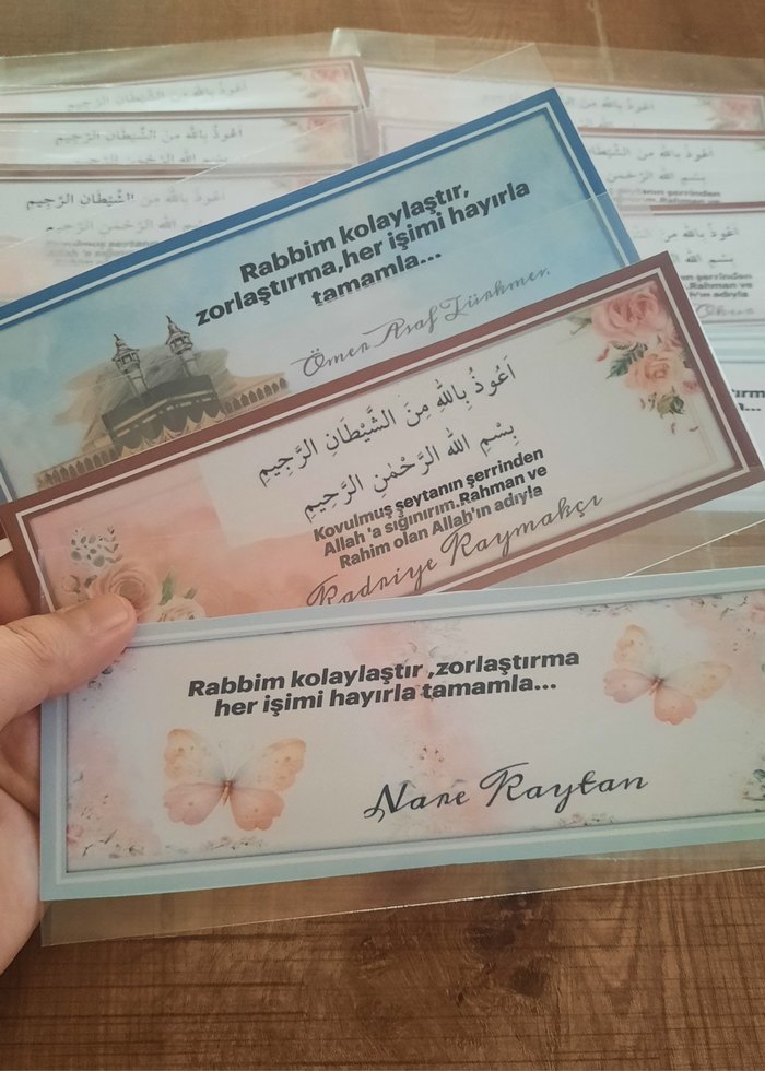 Dini Temalı Teşekkür Kartları Seti - Görsel 2