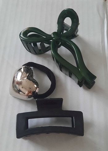 Kahverengi Vintage Tokalar ve Saç Lastiği - Görsel 2