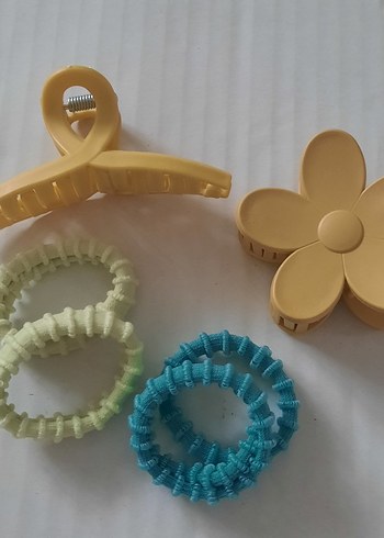 Kahverengi Vintage Tokalar ve Saç Lastiği - Görsel 10