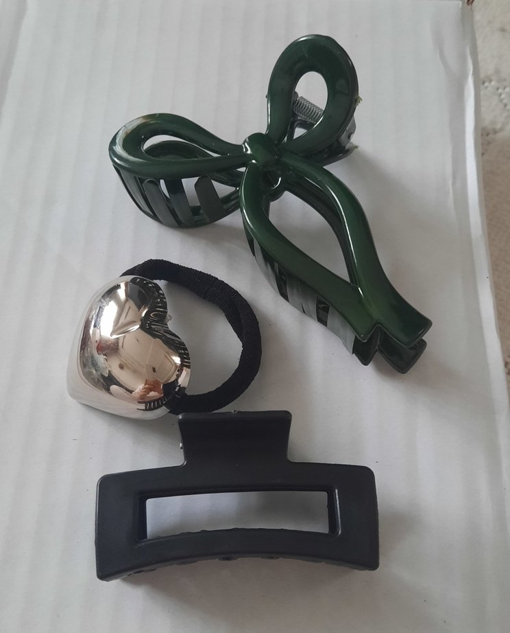 Kahverengi Vintage Tokalar ve Saç Lastiği - Görsel 2