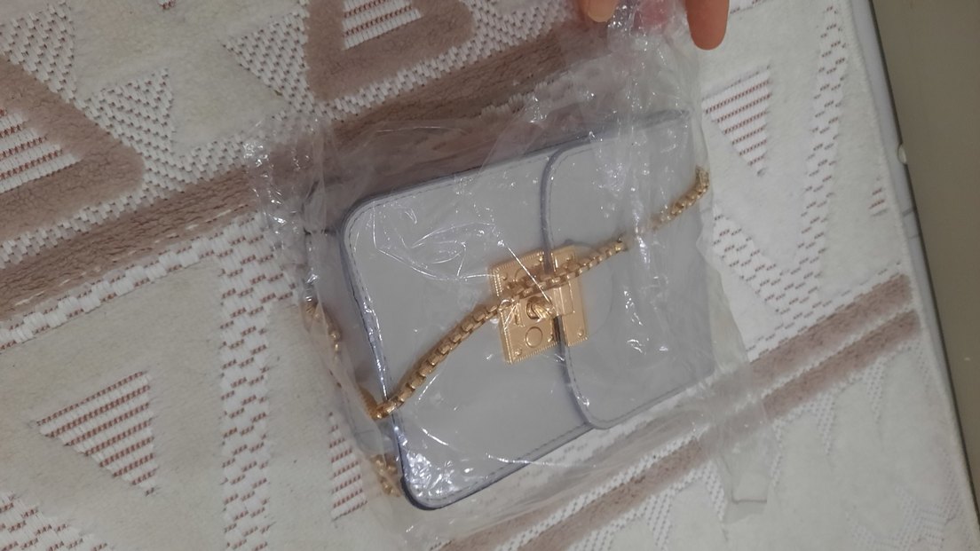 Gri Deri Tokalı Kadın Çanta - Görsel 3