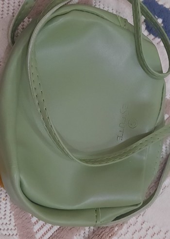 Yeşil Deri Kadın Çanta - Görsel 2