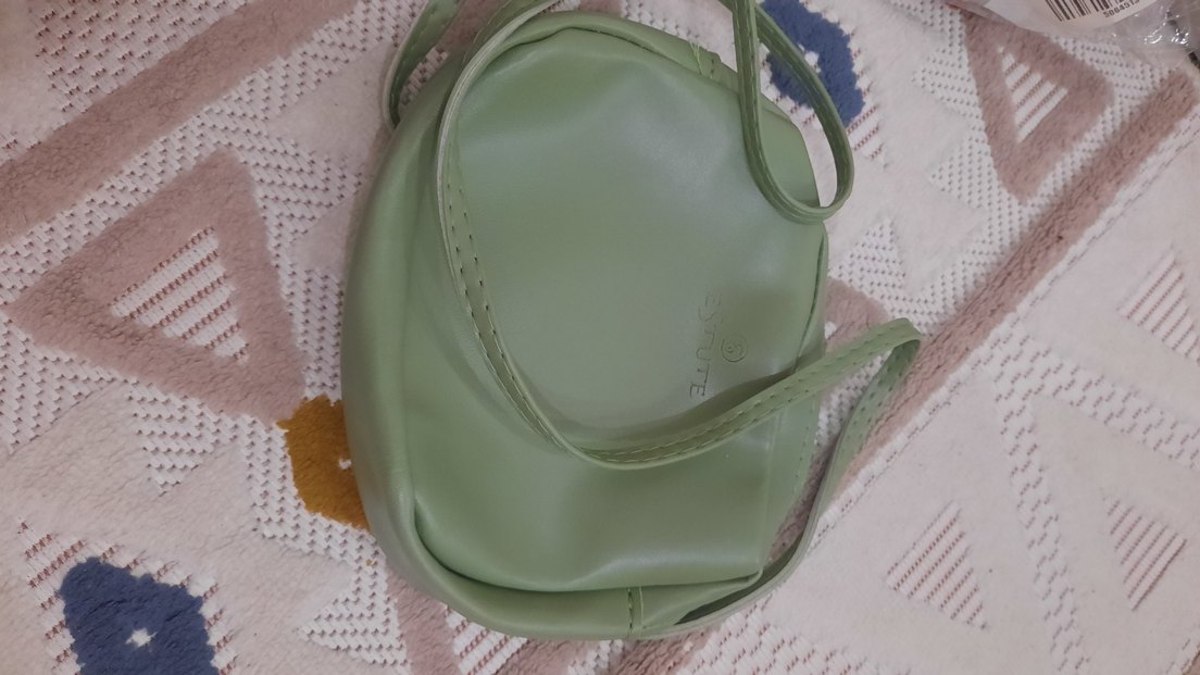 Yeşil Deri Kadın Çanta - Görsel 2