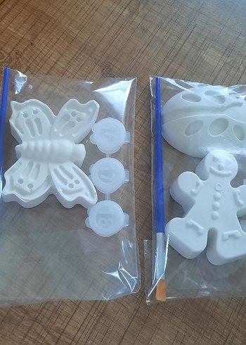 Beyaz Çocuk Boyama Seti taş boyama - Görsel 7