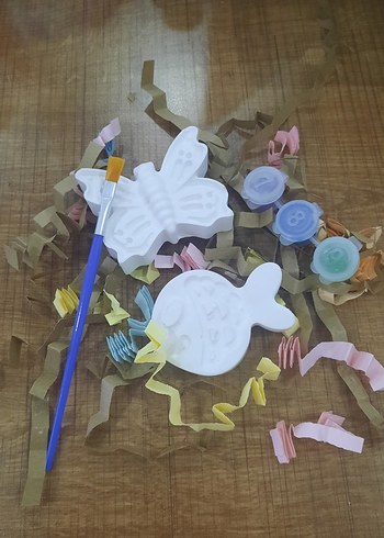 Beyaz Çocuk Boyama Seti taş boyama - Görsel 8