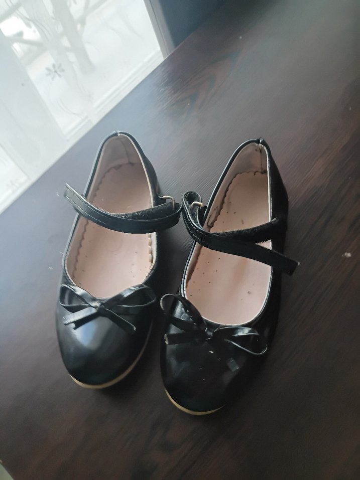 siyah kız çocuk babet - Görsel 2