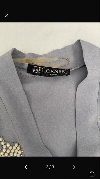 m Beden White corner marka bebek mavisi tesettür
