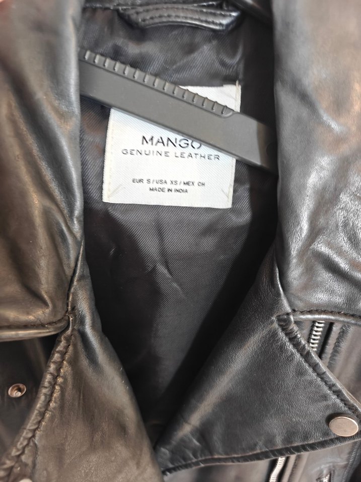 Siyah Deri Biker Ceket — görsel 5/6
