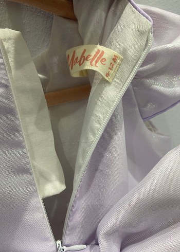 Mor Fırfırlı Kız Çocuk Elbise - Görsel 3