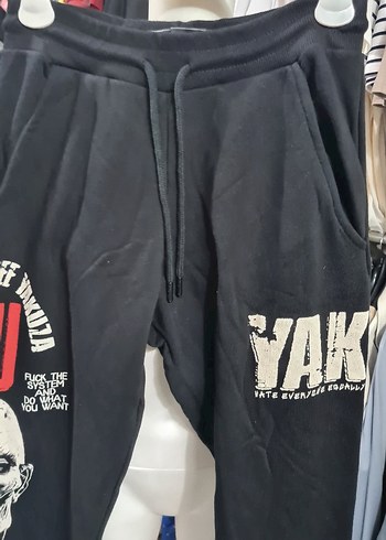 Siyah Baskılı Erkek Streetwear Eşofman Altı - Görsel 6