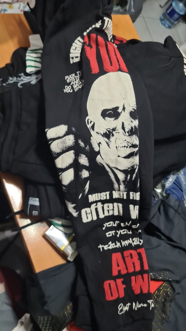 Siyah Baskılı Erkek Streetwear Eşofman Altı - Görsel 3