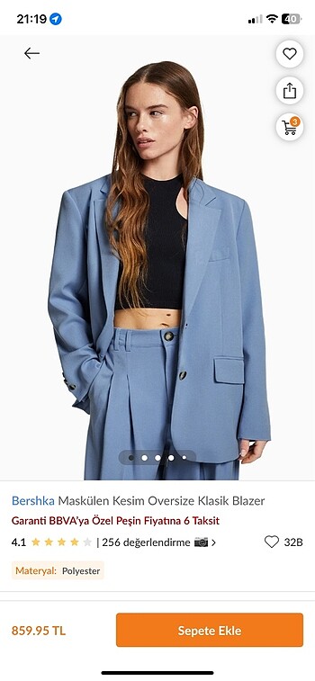 bershka blazer