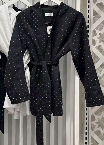 Taşlı trençkot - Görsel 2