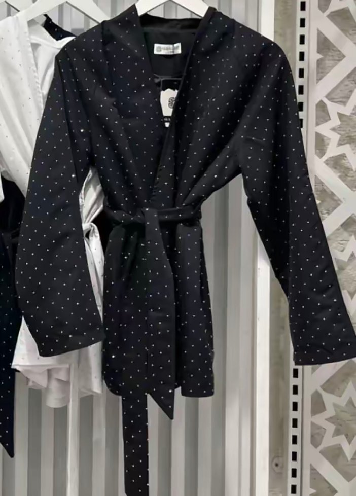 Taşlı trençkot - Görsel 2