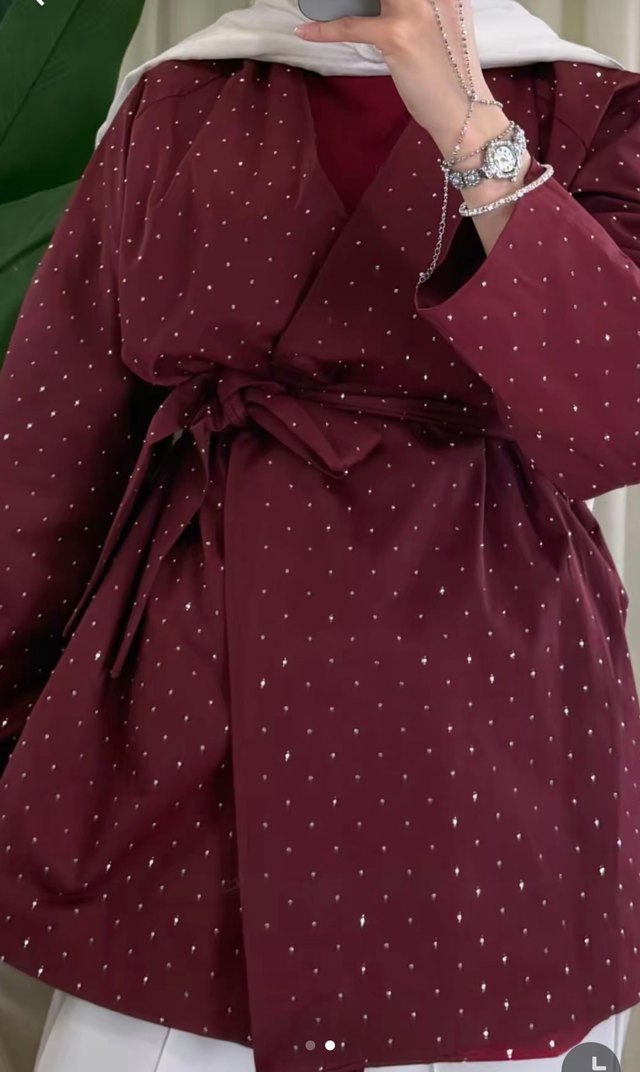 Taşlı trençkot - Görsel 3