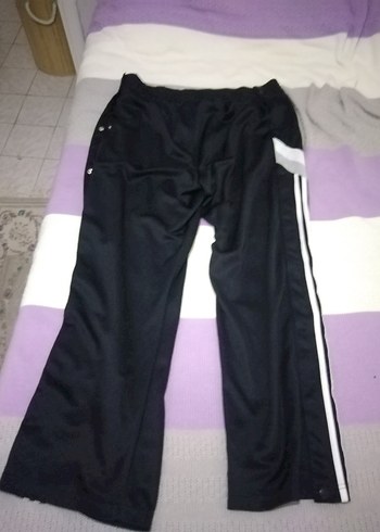 Düğmeli Siyah Erkek Eşofman Altı - Görsel 7