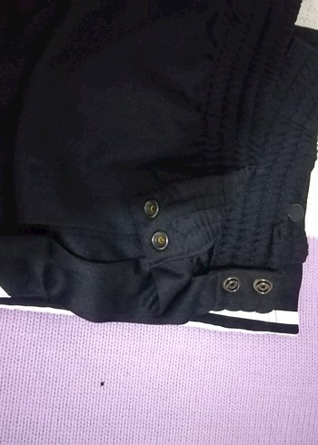 Düğmeli Siyah Erkek Eşofman Altı - Görsel 9