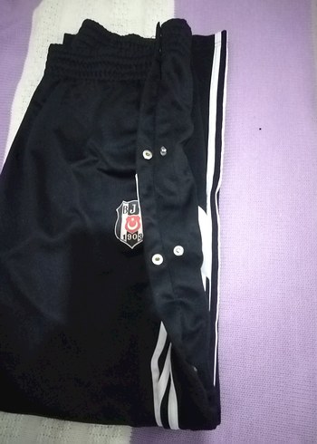 Düğmeli Siyah Erkek Eşofman Altı - Görsel 4