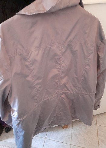 Gri Düğmeli Midi Kadın Ceket - Görsel 4