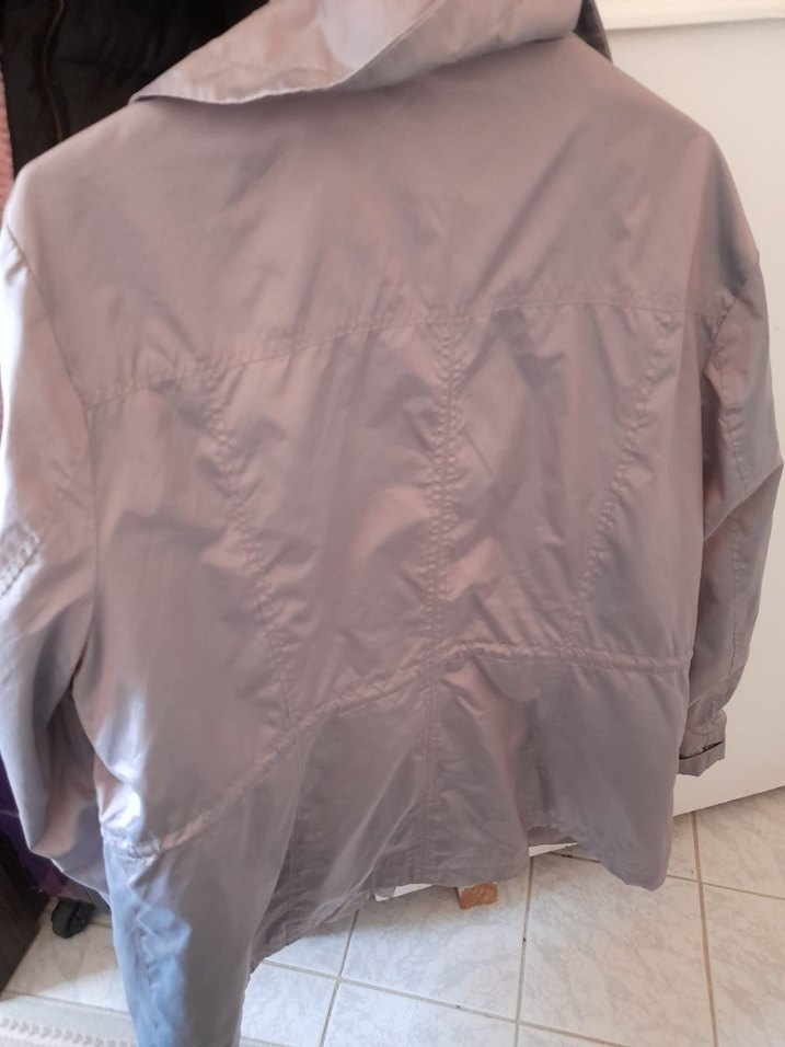 Gri Düğmeli Midi Kadın Ceket - Görsel 4