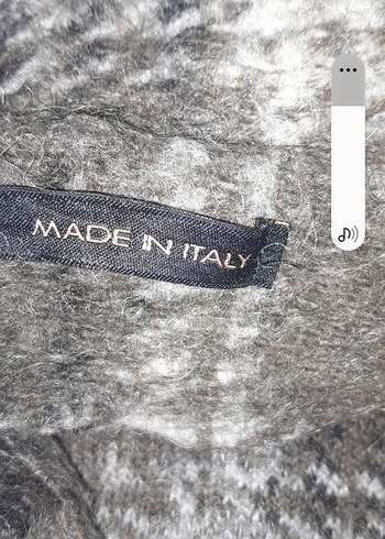 Kahve Ekose Desenli Kadın Uzun Örgü Kaban - Görsel 2