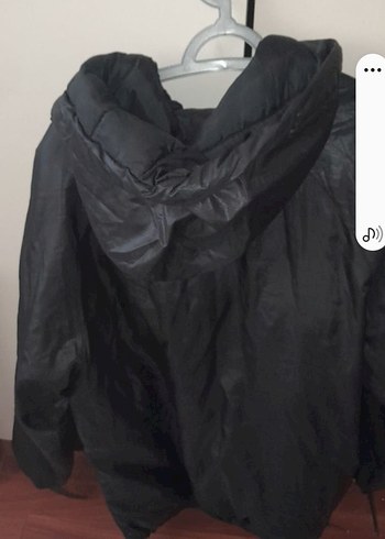 Erkek kadın Siyah Deri Fermuarlı Yağmurluk - Görsel 3