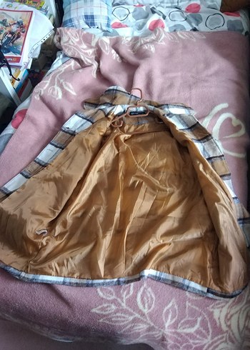 Kahverengi Ekose Kadın Düğmeli Gömlek - Görsel 4