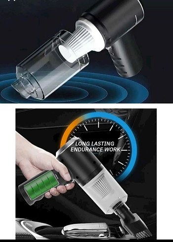 Beden Kompakt Siyah USB Şarjlı Elektrikli Süpürge