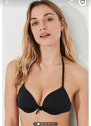 Penti siyah push up bikini üstü