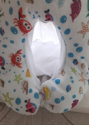 Mavi Baskılı Oturaklı Bebek Banyo Filesi - Görsel 5