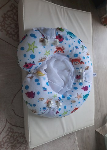 Mavi Baskılı Oturaklı Bebek Banyo Filesi - Görsel 4