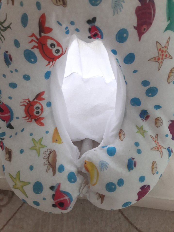 Mavi Baskılı Oturaklı Bebek Banyo Filesi - Görsel 5